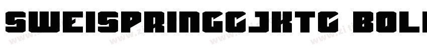 sweispringcjktc bold字体转换